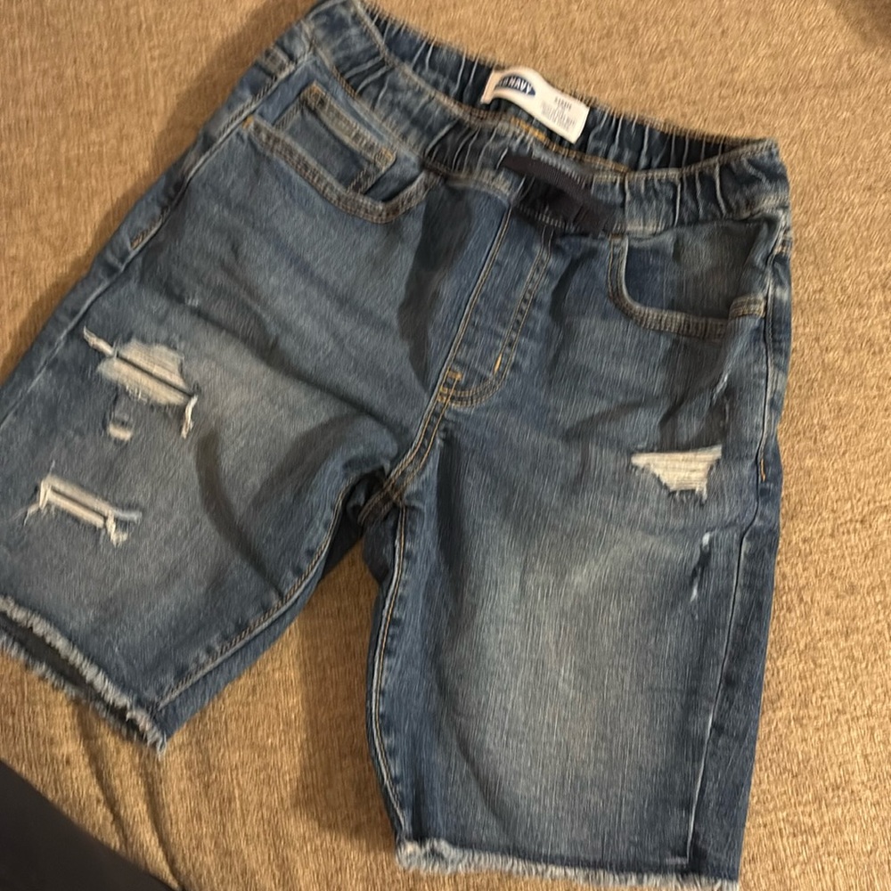 Boys Stretchy Waist Denim Shorts
